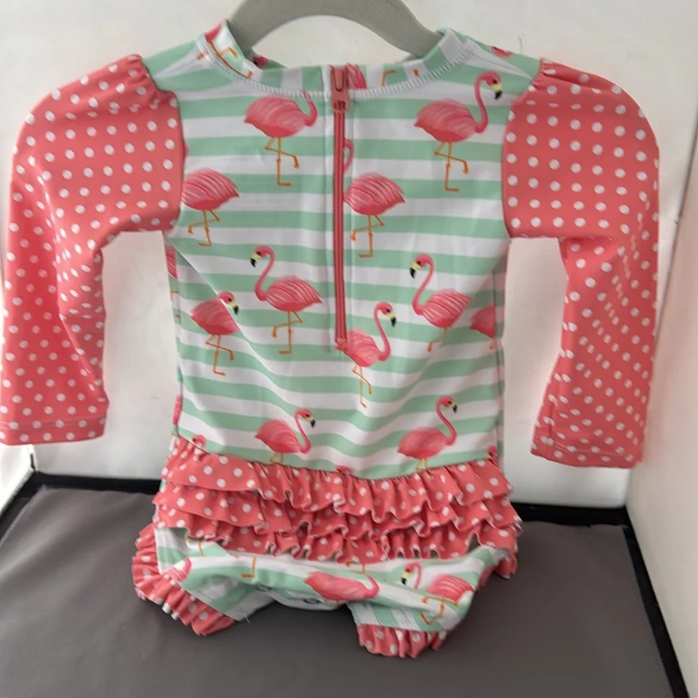 Flamingo Print Kids Swimwear size12-18 mo‎